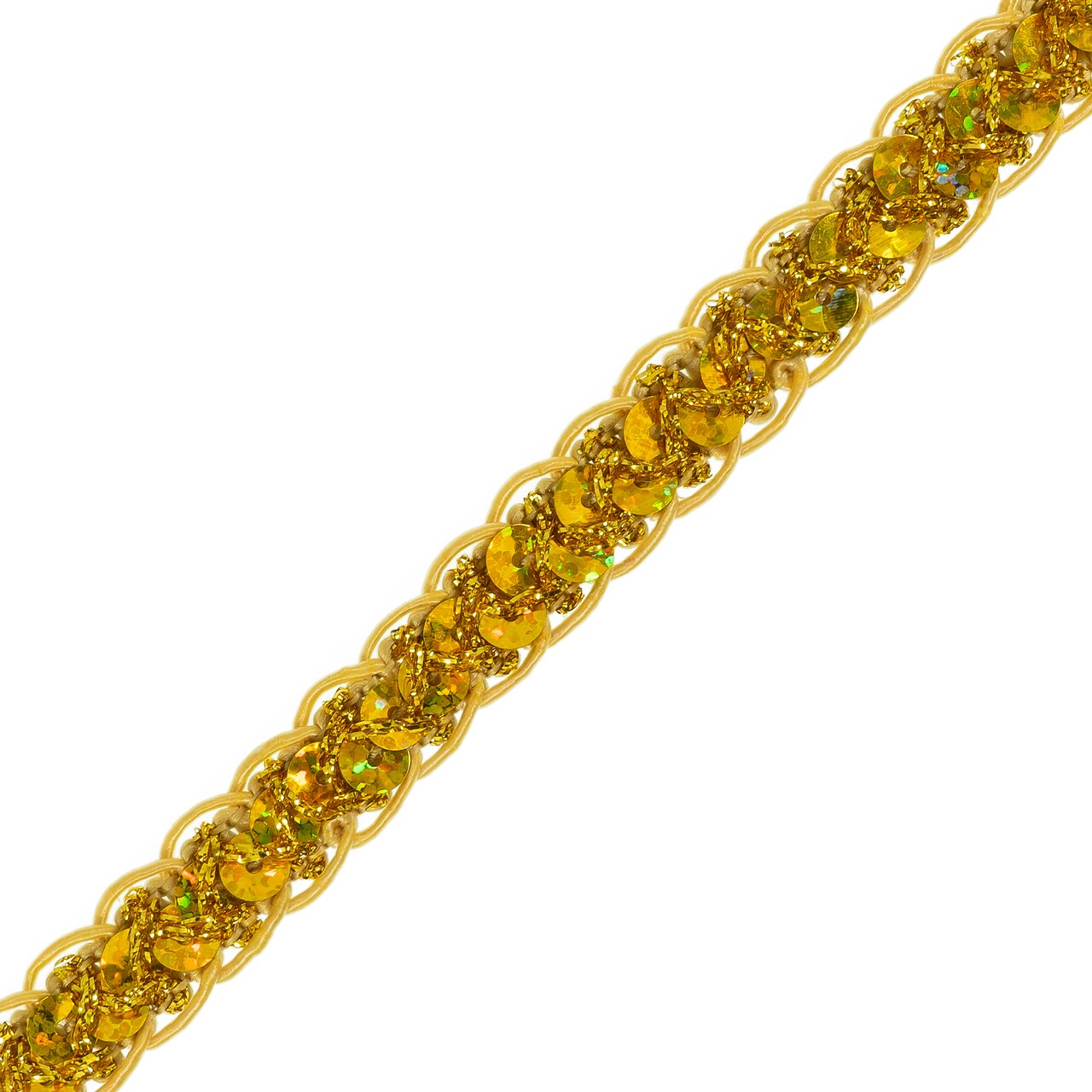 100 yards of Thea Sequin Braid Cord Trim | 100 yard cut